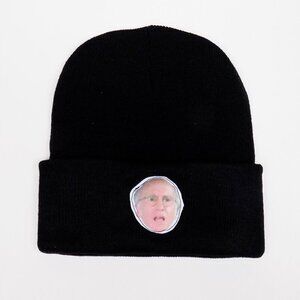 nwt larry david funny beanie knit hat cap skully